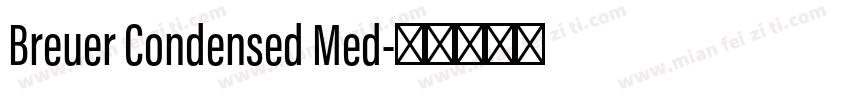 Breuer Condensed Med字体转换
